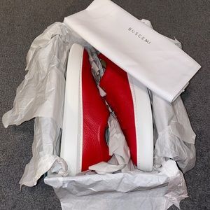 COPY - Mens Buscemi Uno Low Alce Sneakers - Red - Size 46